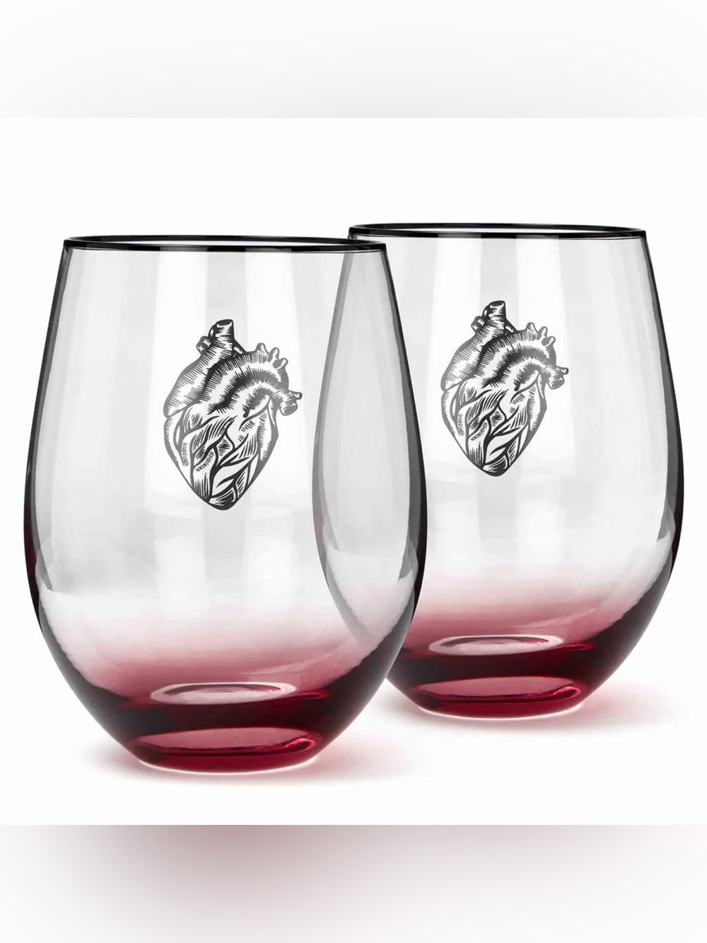 New in box Killstar Ana-Tomic wine glass set of 2
